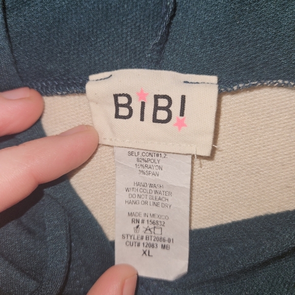 Womens Bibi colorblock Hoodie size xl - Picture 4 of 6